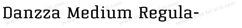 Danzza Medium Regula字体转换